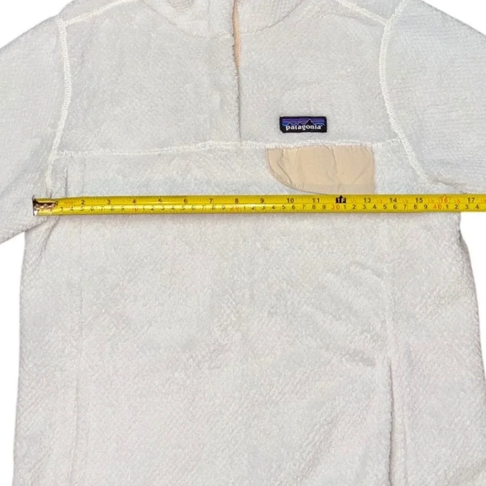 Patagonia Re-Tool Snap-T Pullover Fleece Jacket White Polartec‎ Womens Sz Med